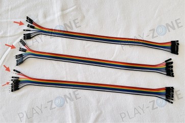 30 Stk. Jumperkabel (30cm) M/F - 24AWG
