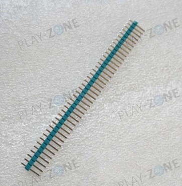 Stiftleiste 1 X 40 Polig RasterMass 2.54mm - Türkis