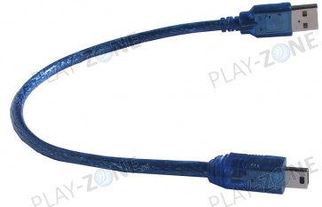 HiSpeed USB Kabel 2.0 A -> Mini 5-Pin 30cm Blau