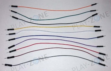 Jumperkabel 10 Stk. M/M - 30CM  - 22AWG
