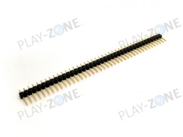 Stiftleiste 1 X 40 Polig RasterMass 2.54mm -Schwarz 