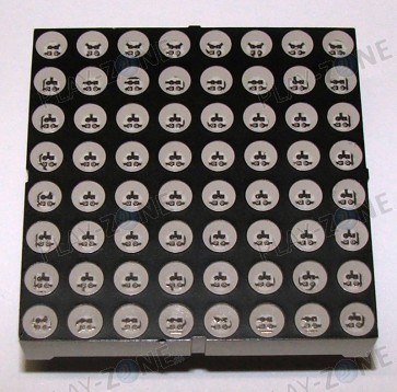 Ultra Bright  LED Matrix 8x8 Dual Color (Rot/Grün) 3.8cm x 3.8cm