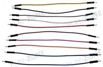 Jumperkabel 10 Stk. M/M - 15CM - 22AWG