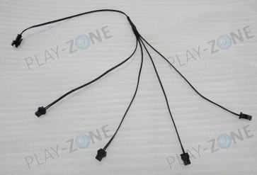 JST-SM 2 Pin Male auf 4 x 2 Pin Female Verteilkabel 40cm