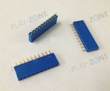 Buchsenleiste 10Pin, Rastermass 2.54mm - Blau