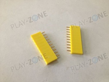 Buchsenleiste 10Pin, Rastermass 2.54mm - Gelb