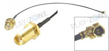 SMA (Buchse) zu uFL/u.FL/IPX/IPEX RF Adapter Kabel