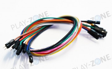 Jumperkabel 10 Stk. M/F - 30CM - 22AWG