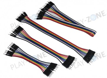 Jumperkabel / Verbindungskabel(10-30cm)  M/M  40 Stk. 24AWG