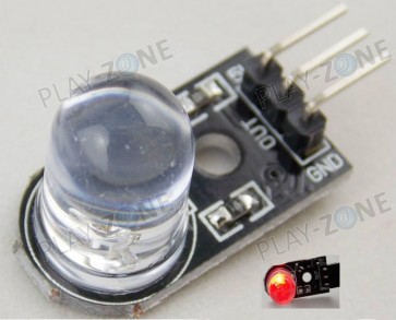 10mm LED-Breakout mit Enable-Eingang - Rot