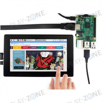 7" TFT-Screen mit Gehäuse / Kapazitivem Touch / 1024x600
