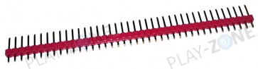 Stiftleiste 1 X 40 Polig RasterMass 2.54mm - Rot