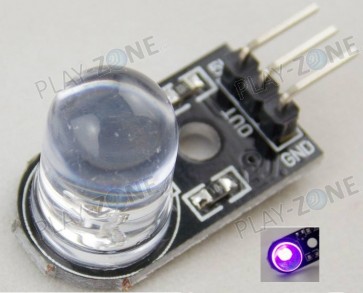 10mm LED-Breakout mit Enable-Eingang - Violett