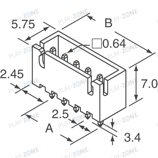 play-zone-ch-jst-pin-header-2-5mm-5pol