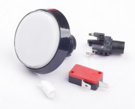 Big Dome Push Button 60mm - Weiss