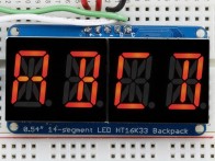 Adafruit Alphanumerisches Display Rot, 4 Zeichen, I2C
