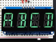 Adafruit Alphanumerisches Display Grün, 4 Zeichen, I2C