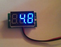 Mini Volt Meter Blau