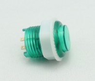 Arcade Button 24mm - Grün Transparent mit LED