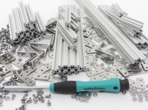 MakerBeam  Regular Starter Kit clear anodised