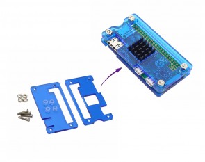 Acryll-Gehäuse für den Raspberry Pi Zero W - Blau