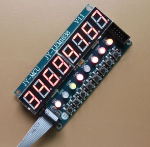 TM1638 8-Zeichen Segment-Display mit LEDs / Buttons - Rote 7-Segment