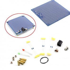 Prototyping-PCB mit Strom/USB/LED, 95mm