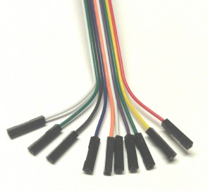Jumper Kabel 1P-1P (25cm) / F/F 10 Stk. -  24AWG