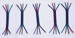 20 Stk. Lötkabel, fertig abisoliert und verzinnt. 10cm  - 22AWG