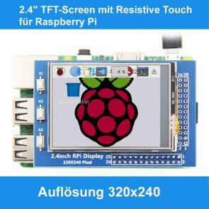 MPI 2.4" TFT-Screen mit Resistive Touch für Raspberry Pi