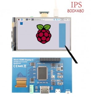 MPI 4.0" TFT Display 800x480 mit Resistive Touch für Raspberry Pi 2/3/4