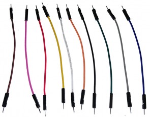 Jumperkabel  10 Stk. M/M  - 10CM - 22AWG