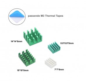 Raspberry Pi4 Model B Cooler / Heatsink Kit - Grün