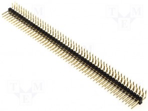 Stiftleiste 2 x 40 Polig RasterMass 2.54mm Abgewinkelt