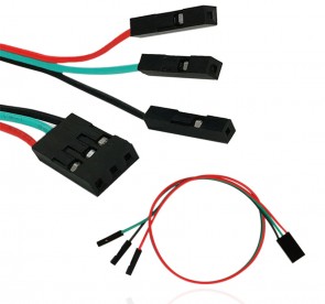 Verbindungskabel F/F 3Pin auf 3Pin einzeln -  30cm - 26AWG