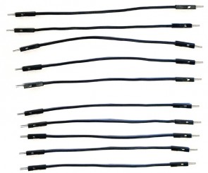 Jumperkabel  10 Stk. M/M  - 10CM - 22AWG - Schwarz