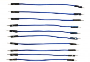 Jumperkabel  10 Stk. M/M  - 10CM - 22AWG - Blau