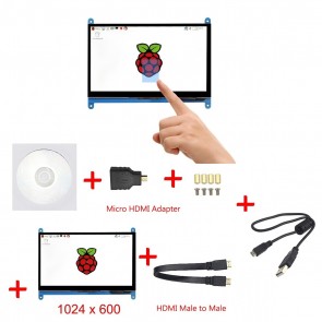MPI 7" 1024x600 HDMI-Screen mit Kapatiziven Touch für Raspberry Pi