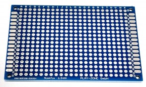 Play-zone Experimentierplatine 5cm x 7cm x 1.6mm - Blau
