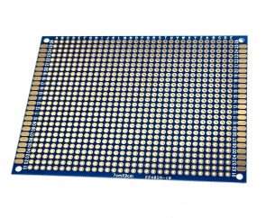 Experimentierplatine mit vergoldeten Kontakten 7cm x 9cm x 0.5mm - Blau