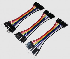 Jumperkabel / Verbindungskabel (10cm) 30 Stk. - 24AWG