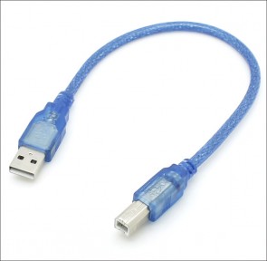 HiSpeed USB Kabel 2.0 A-B / 30CM Blau 