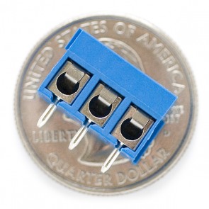 Printklemme mit Schraubanschluss, 5mm / 3Pin / Blau