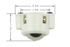 Freidrehende Kugel für Roboter, 15mm