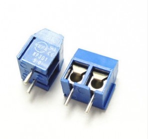 Printklemme mit Schraubanschluss, 5mm / 2Pin / Blau
