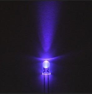 10 Stk. UV-LED im Transparenten Gehäuse / 3mm 