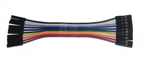 10 Stk. Jumperkabel   F/F  - 10CM - 24AWG