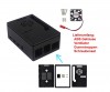 Dual ABS-Gehäuse für Raspberry Pi mit aktiver Kühlung schwarz / PI4