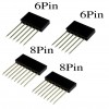 2 Paar 8Pin und 6Pin Arduino Stackable Header