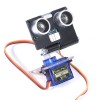 Set: HCSR04-Modul inkl. Metall-Halter und Servo - schwarz